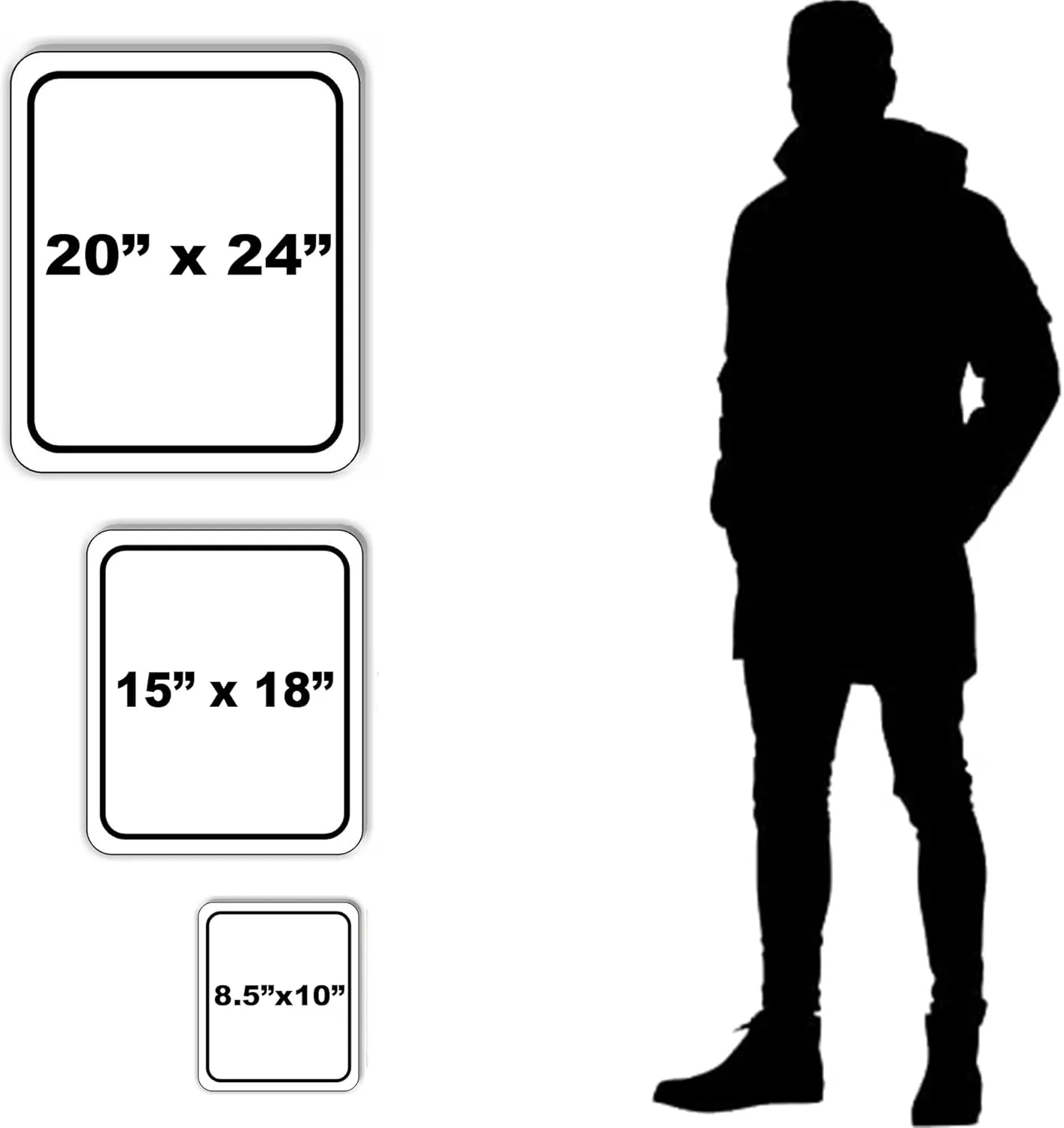Wind Surfing Zone Black Sign Arrow Down Left Aluminum Composite Sign 15 x 18 inches