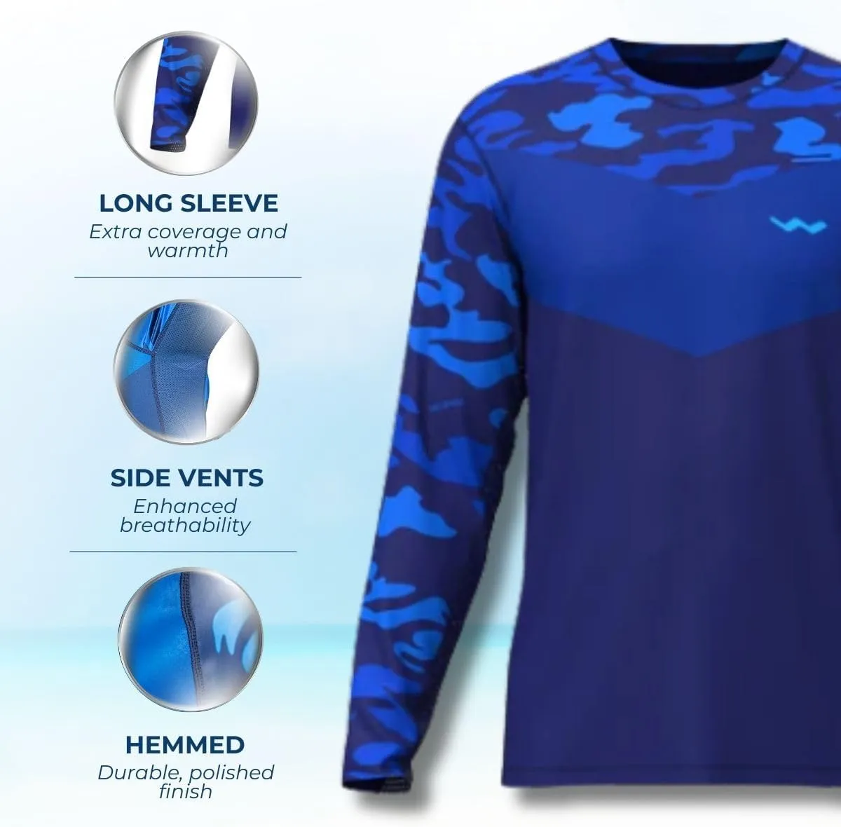 WindRider Kids Rash Guard - Girls and Boys Swim Shirt UPF 50  Sun Protection, Long Sleeve for Swimming, Fishing & Outdoor Fun
