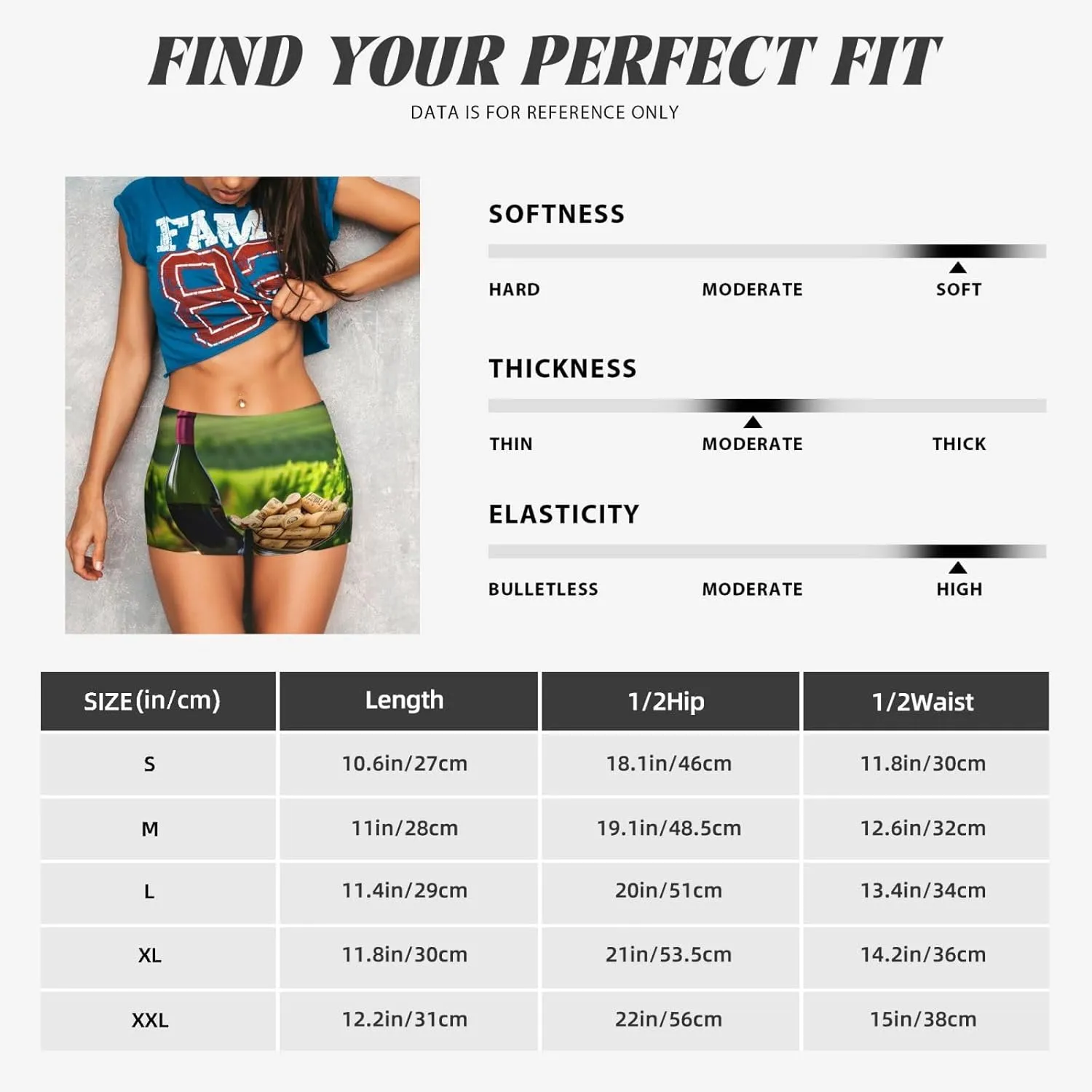 Wine Bottle Corks Grapes Print Women's Workout Short Elastic Scrunch Gym Shorts Exercise High Waisted Fit Yoga