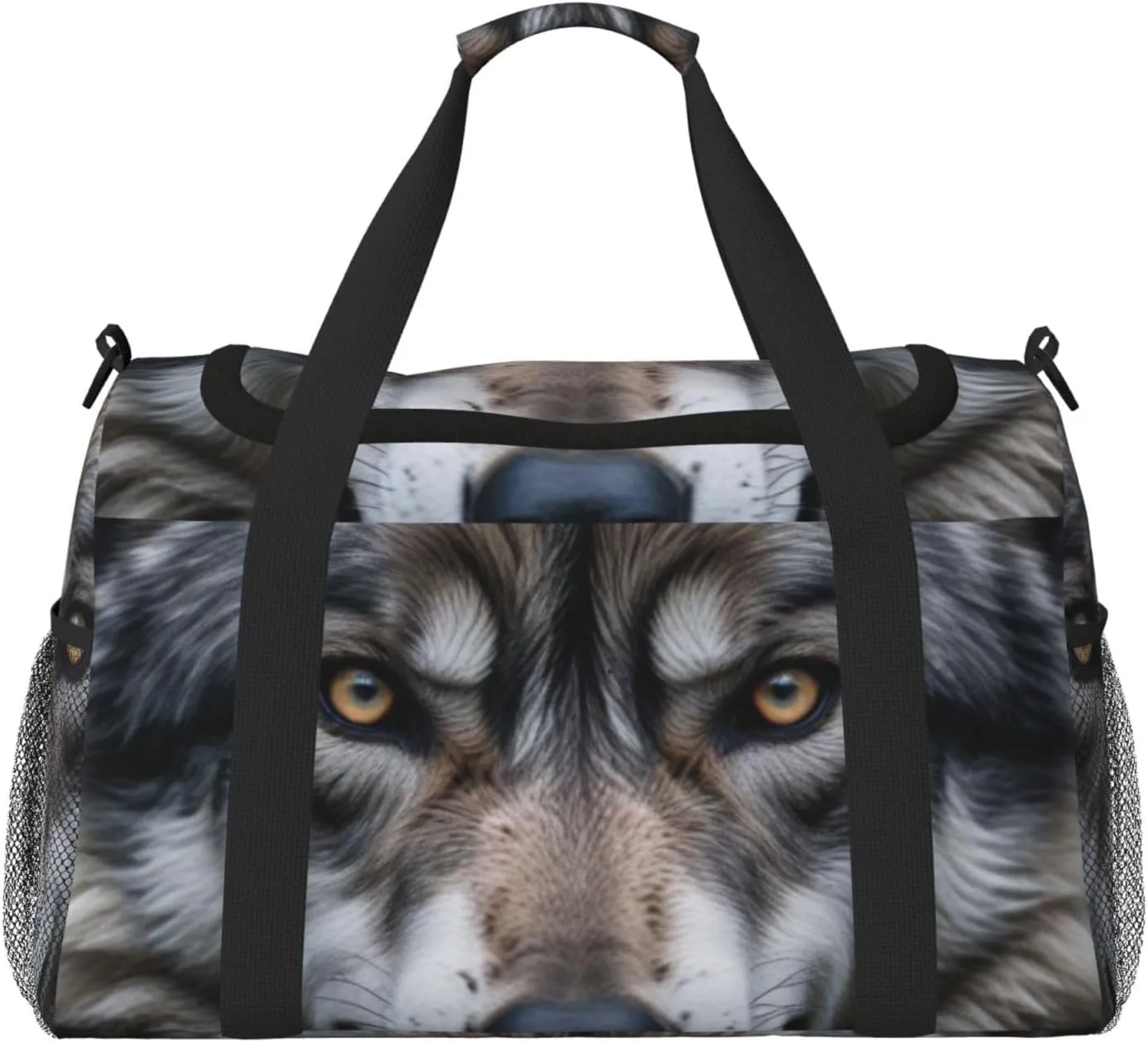 Wolf Travel Duffel Bag Tote Bag Sports Gym Bag For Women And Men