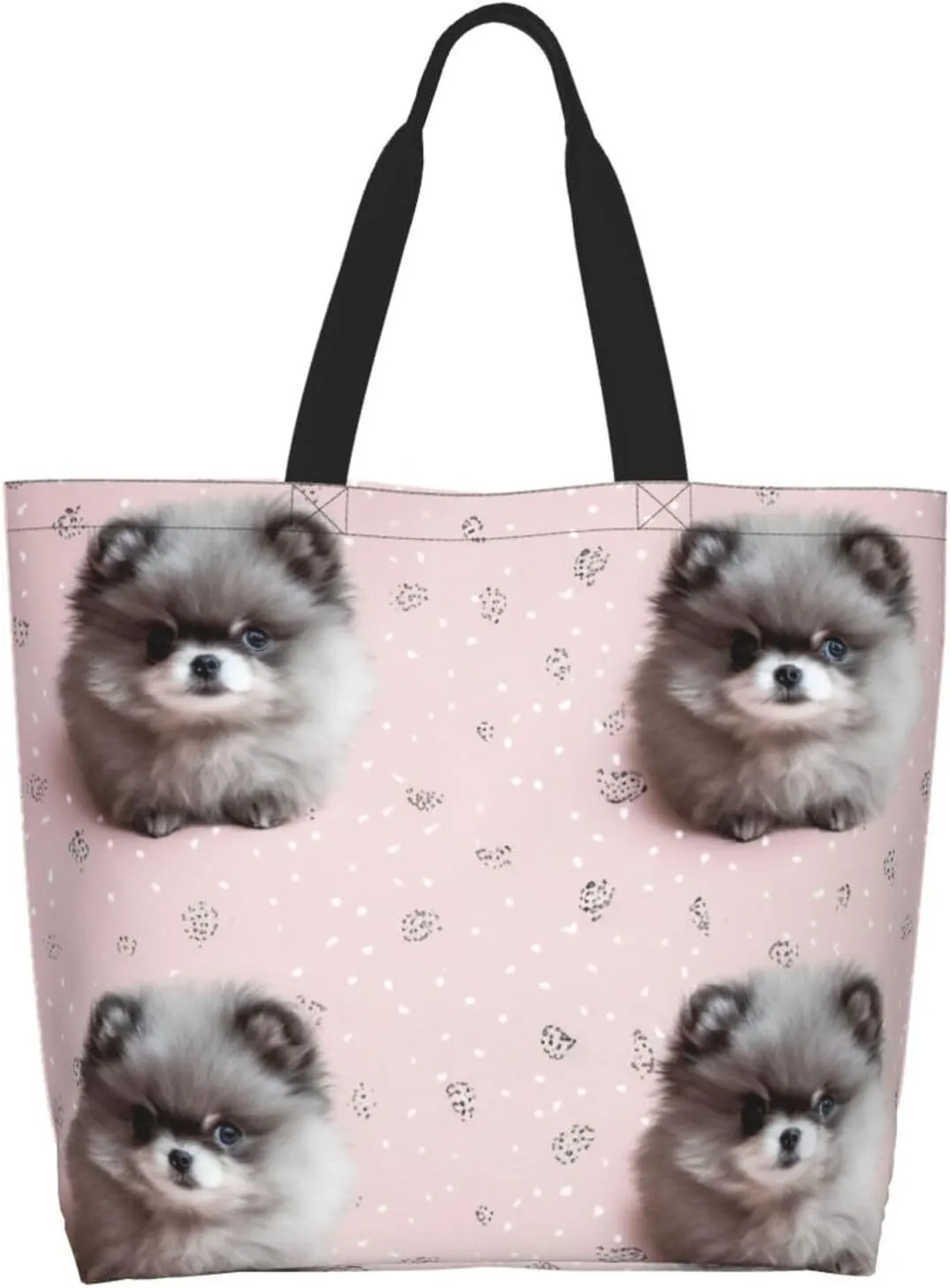 Women Shooting Star Heart Shoulder Bag Casual Handbag Shopping Bag