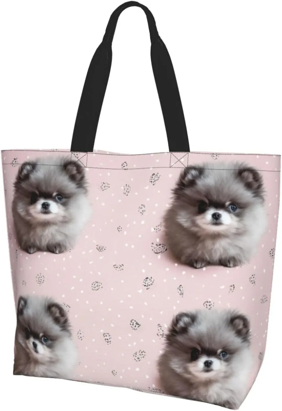 Women Shooting Star Heart Shoulder Bag Casual Handbag Shopping Bag