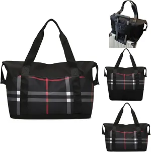 Women Travel Duffel, Large Expandable Weekender Carry-on Tote, Gym Workout Bag, Overnight and Mommy Hospital Bag for Labor and Delivery