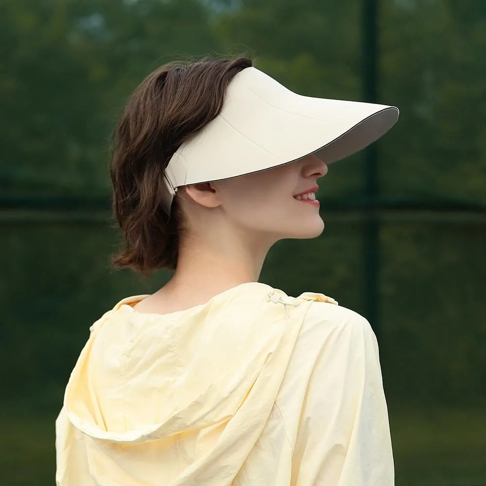 Women Wide Brim Sun Visor Summer UV Protection Foldable Sun Hat UPF50  Beach Cap SNH5M133T