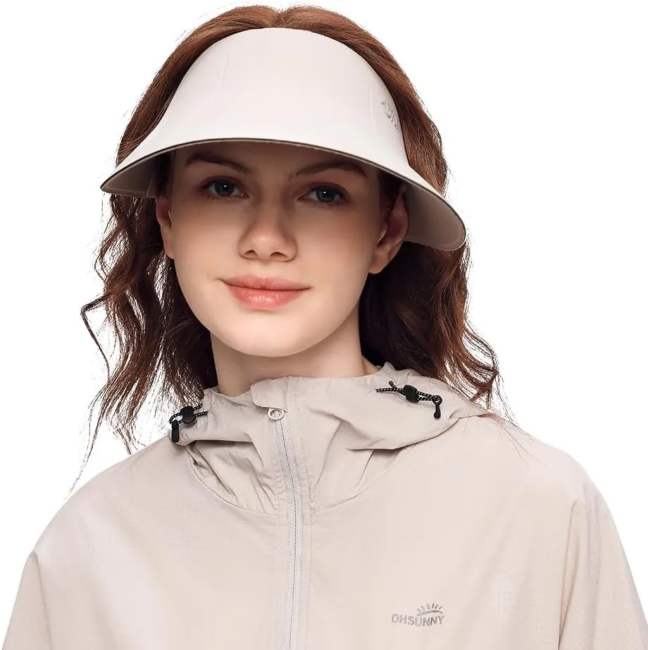 Women Wide Brim Sun Visor Summer UV Protection Foldable Sun Hat UPF50  Beach Cap SNH5M133T