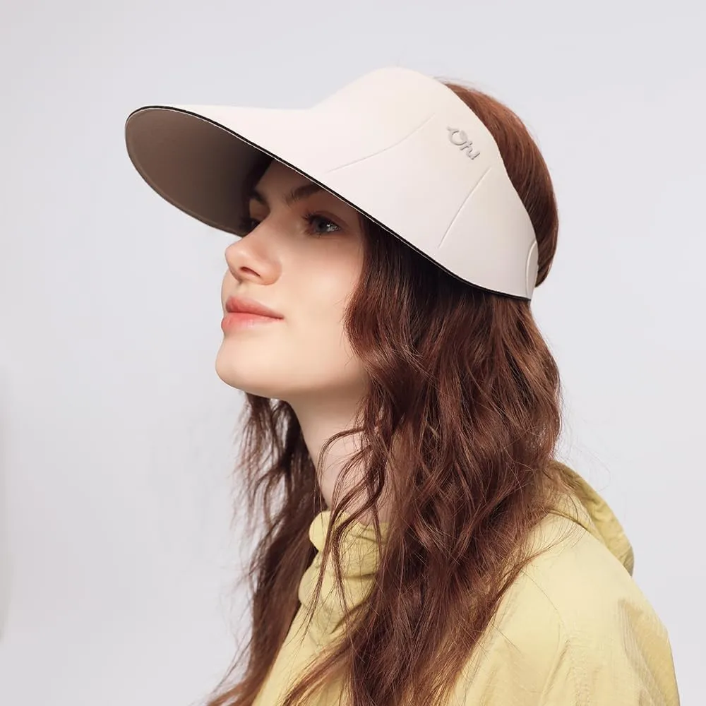 Women Wide Brim Sun Visor Summer UV Protection Foldable Sun Hat UPF50  Beach Cap SNH5M133T