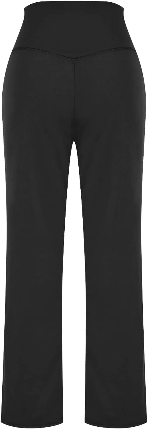 Women Yoga Capri Pants 2025 High Waist Solid Pant Wide Leg Workout Crop Summer Pants for Casual, Travel, Exercise