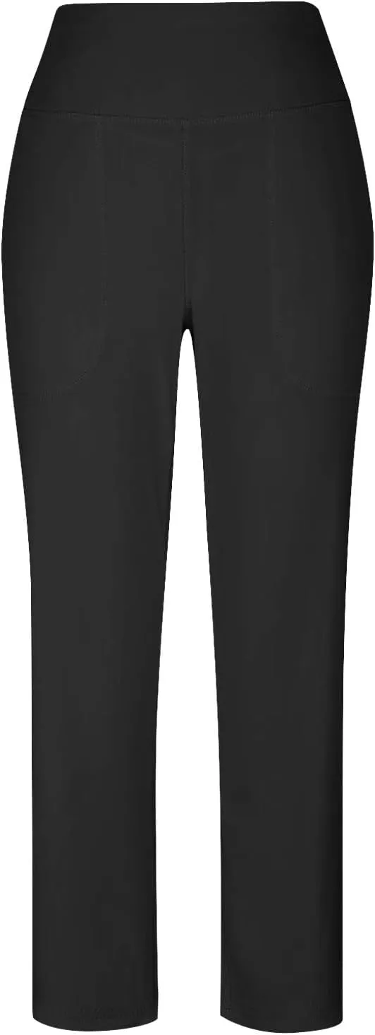 Women Yoga Capri Pants 2025 High Waist Solid Pant Wide Leg Workout Crop Summer Pants for Casual, Travel, Exercise