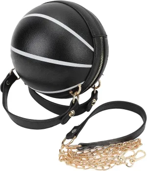 Women's Basketball Bag Trendy Design Basketball Shaped Handbag For Travel Work And Shopping