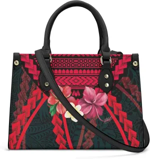 Women'S Crossbody Bag Square Tote Large Capacity Shoulder Bag Polynesian Hawaiian Pattern Custom Women'S Bag