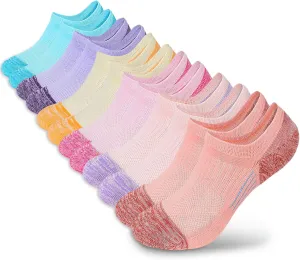 Women's Cushioned Ankle Socks Athletic Running Low Cut Socks 6-9/9-11
