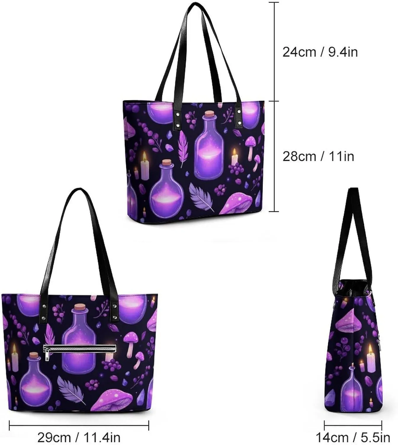 Women's Fashion Tote Bag Shopping Casual Leather Handbag For Daily Use