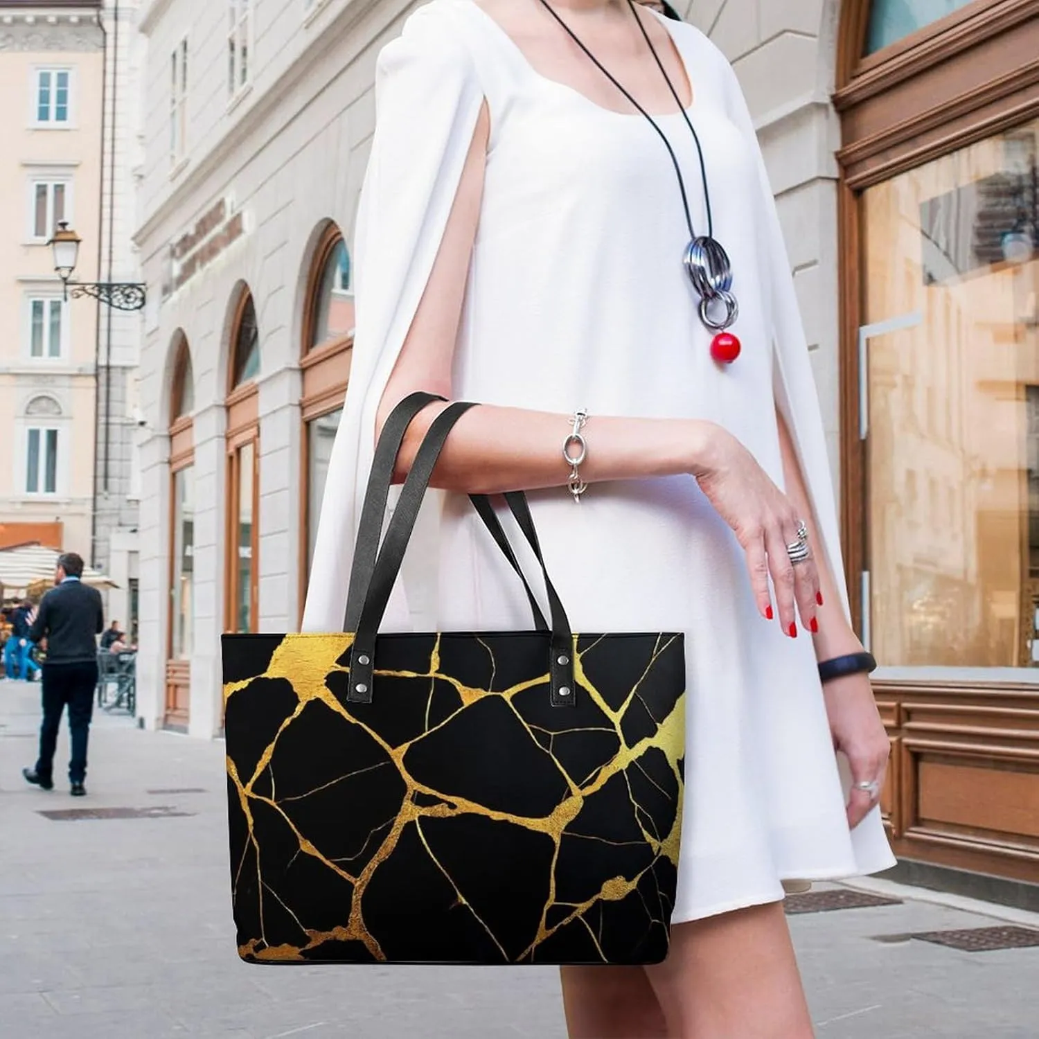 Women's Fashion Tote Bag Shopping Casual Leather Handbag For Daily Use