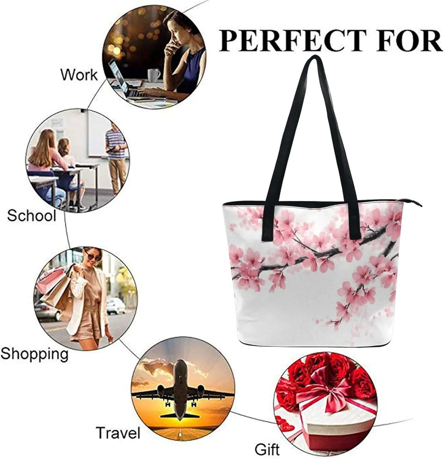 Women's Fashion Tote Bag Shopping Casual Leather Handbag For Daily Use