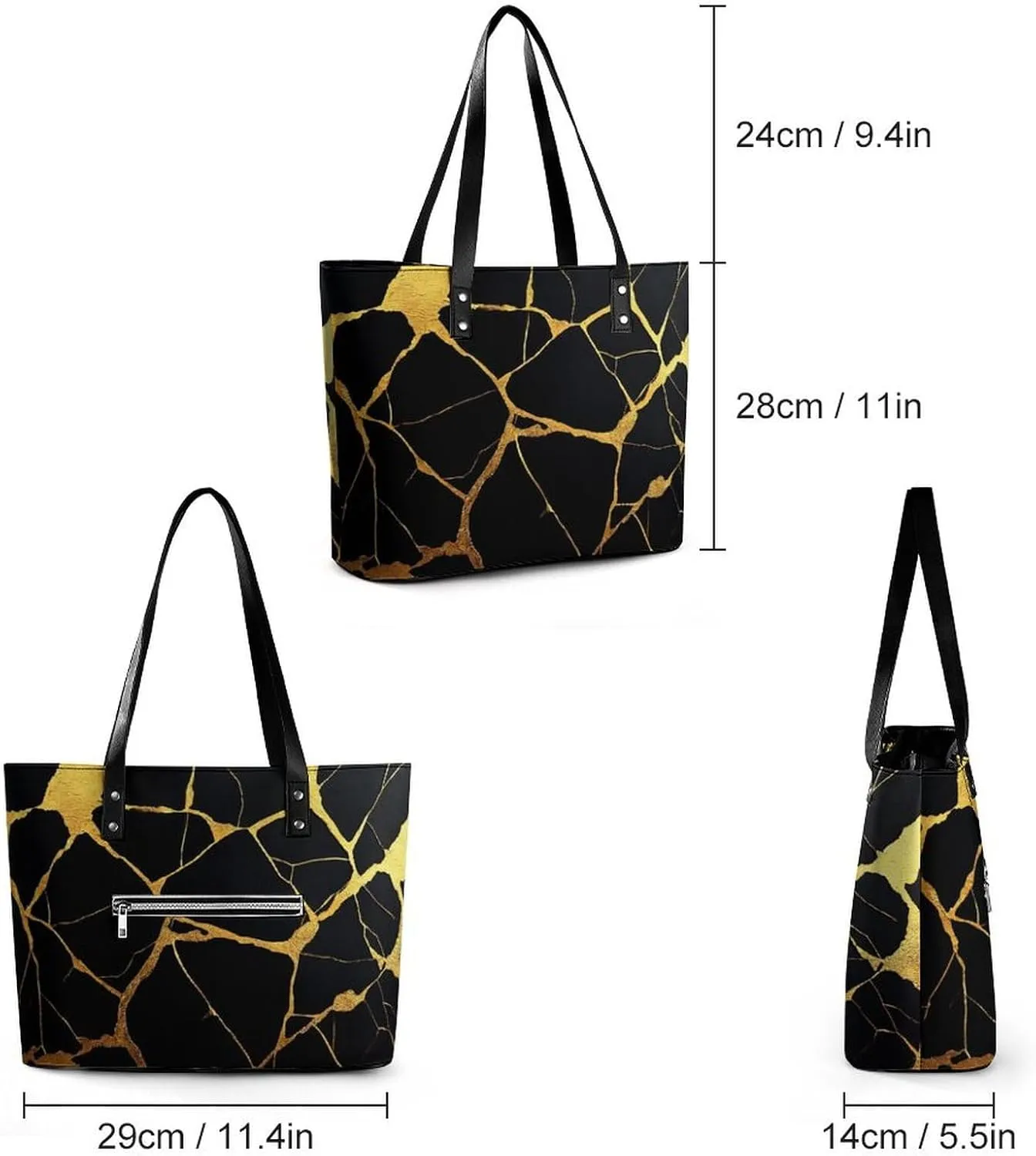 Women's Fashion Tote Bag Shopping Casual Leather Handbag For Daily Use