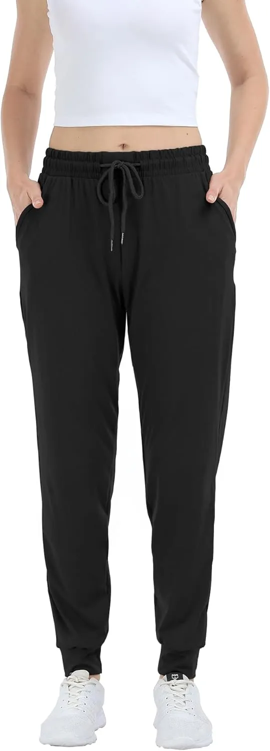 Women's Joggers with Pockets,Women Sweatpants for Loung Yoga Workout Running Casual Pants 3PACK