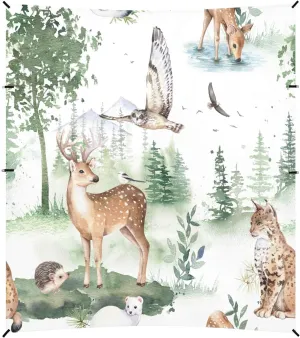 Woodland Animals Beach Tent Camping Sun Shelters Portable Outdoor Canopy Sun Shade for Camping Trips Fishing Backyard Fun or Picnics Easy Setup with Carrying Bag
