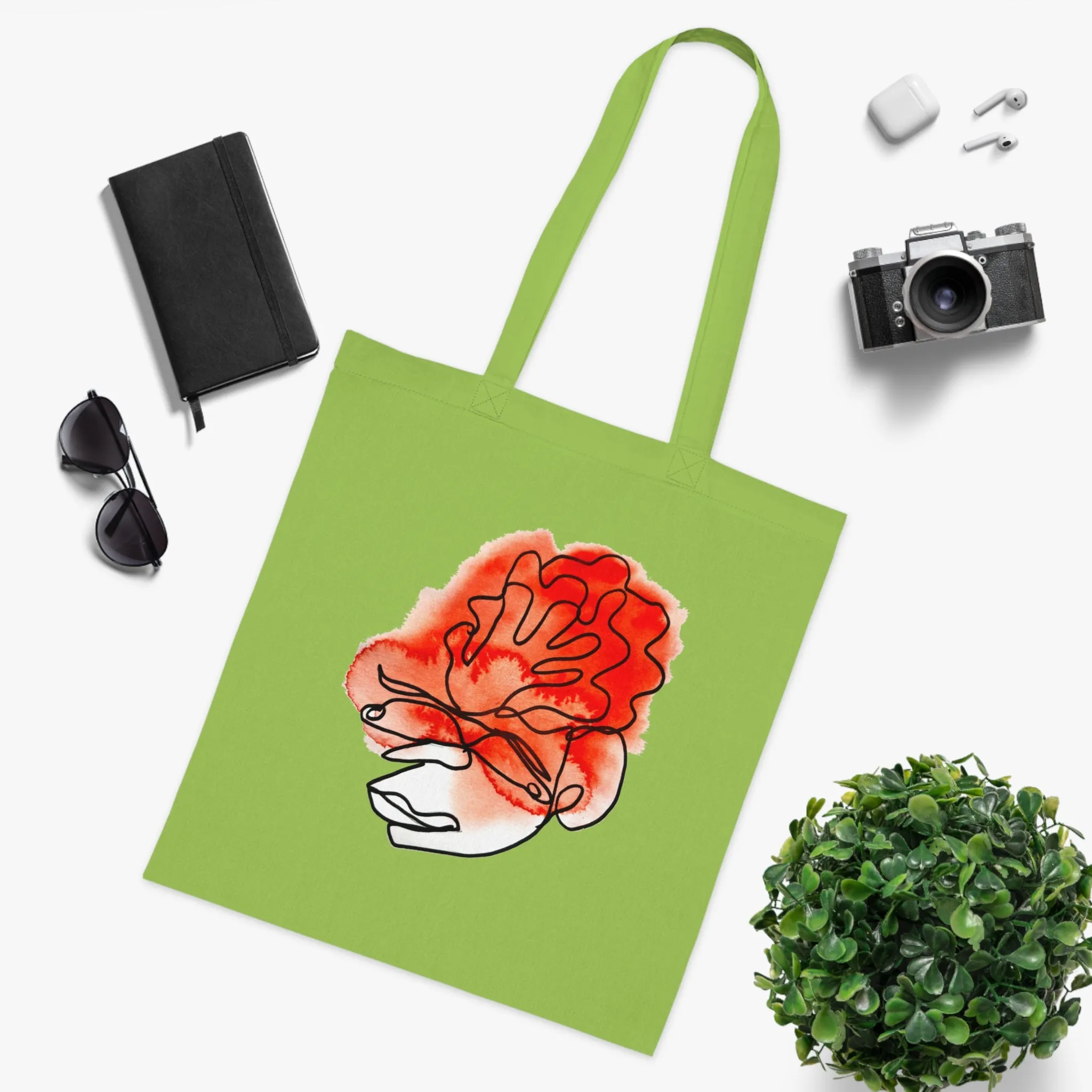 Wrapped - Versatile 100% Cotton Tote: Vibrant Colors, Light & Practical