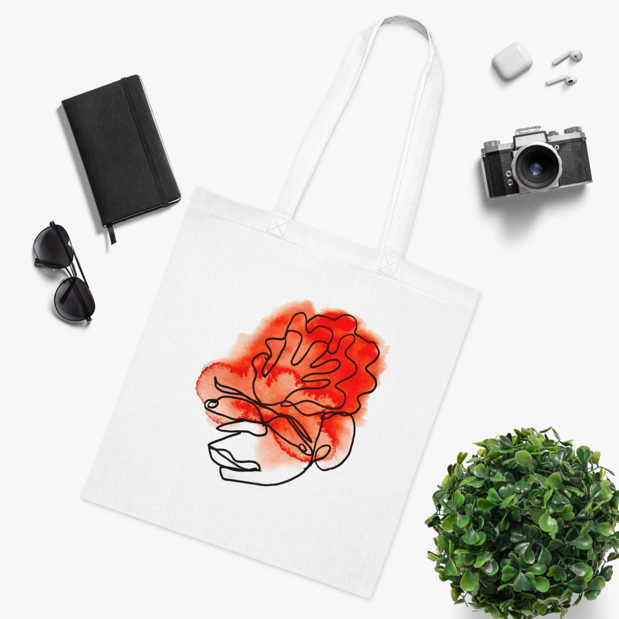 Wrapped - Versatile 100% Cotton Tote: Vibrant Colors, Light & Practical