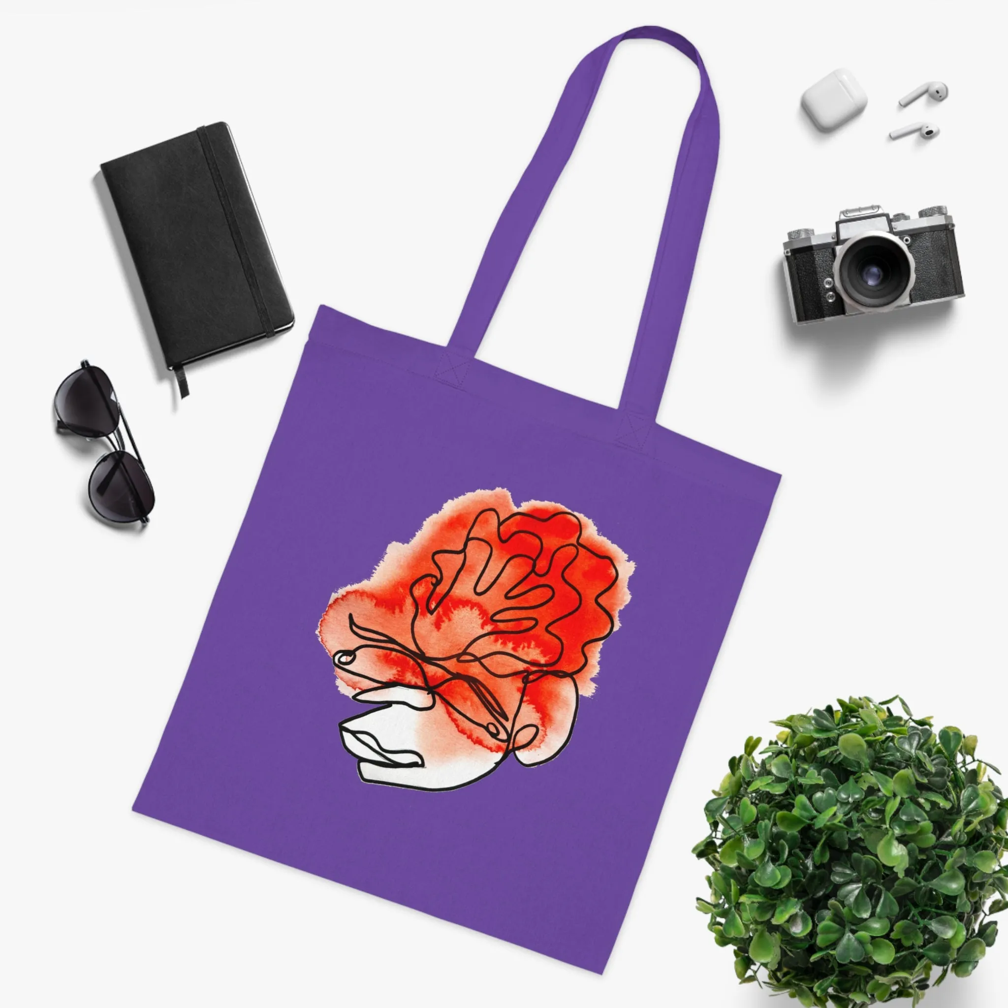 Wrapped - Versatile 100% Cotton Tote: Vibrant Colors, Light & Practical