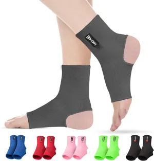 WYOX Ankle Compression Sleeve Support Brace for Men & Women, Running, Gym, Basketball, Cycling, Martial Arts, Kickboxing & Sports Stabilizer Compression Ankle Socks for Training & Recovery