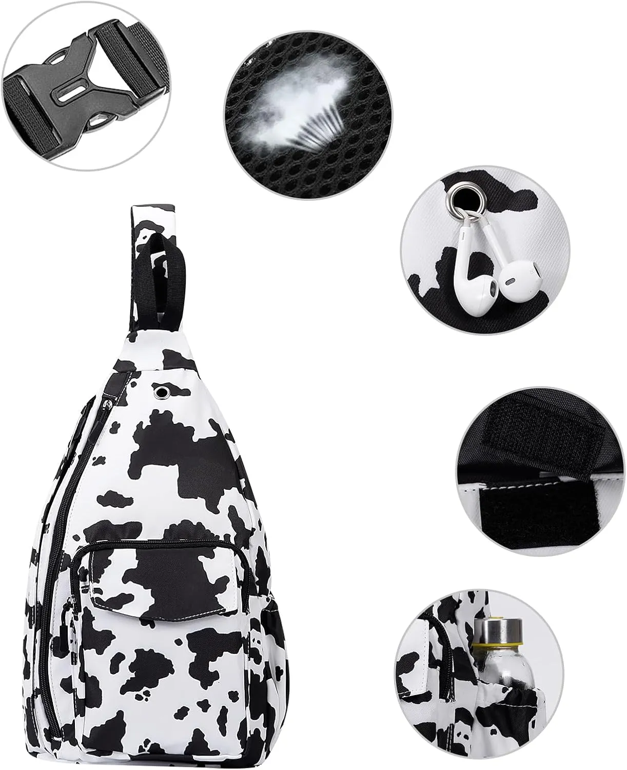 XEYOU Women's Sling Crossbody bag Casual Daypack Outdoor Travel Hiking Backpack for Cycling Walking Dog Hiking