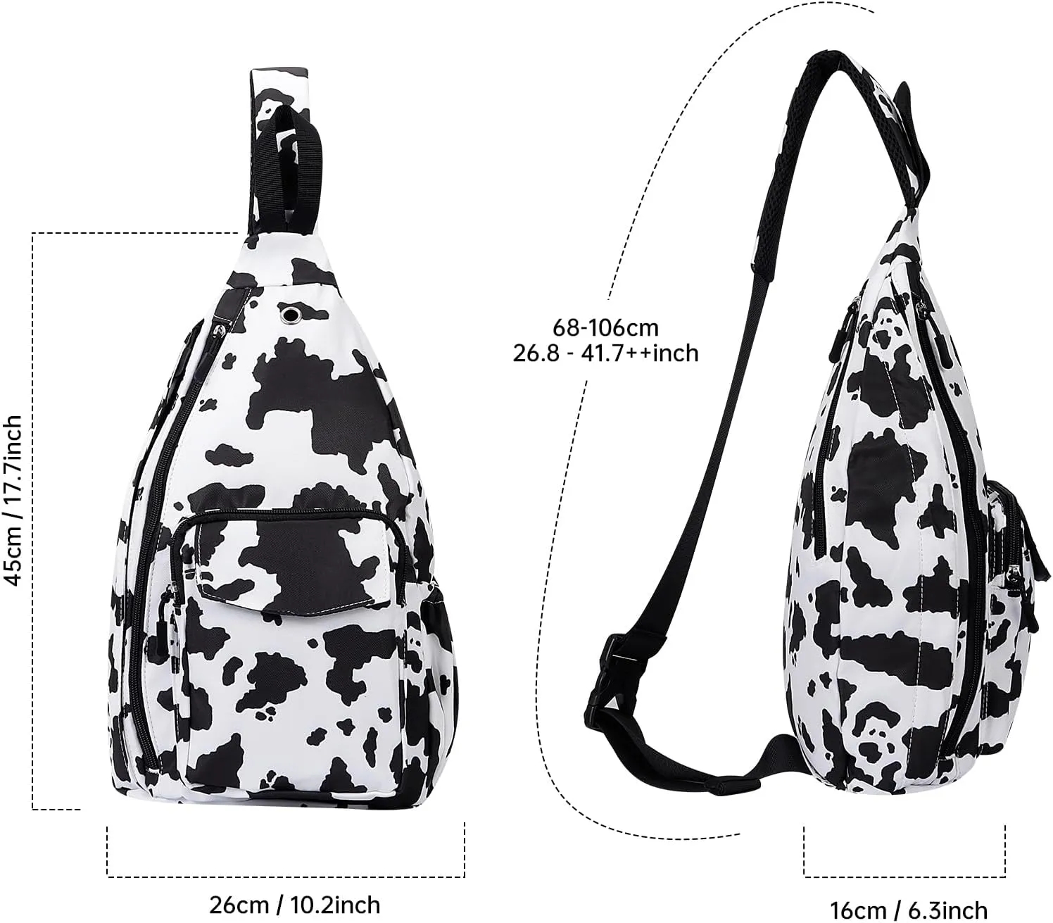 XEYOU Women's Sling Crossbody bag Casual Daypack Outdoor Travel Hiking Backpack for Cycling Walking Dog Hiking