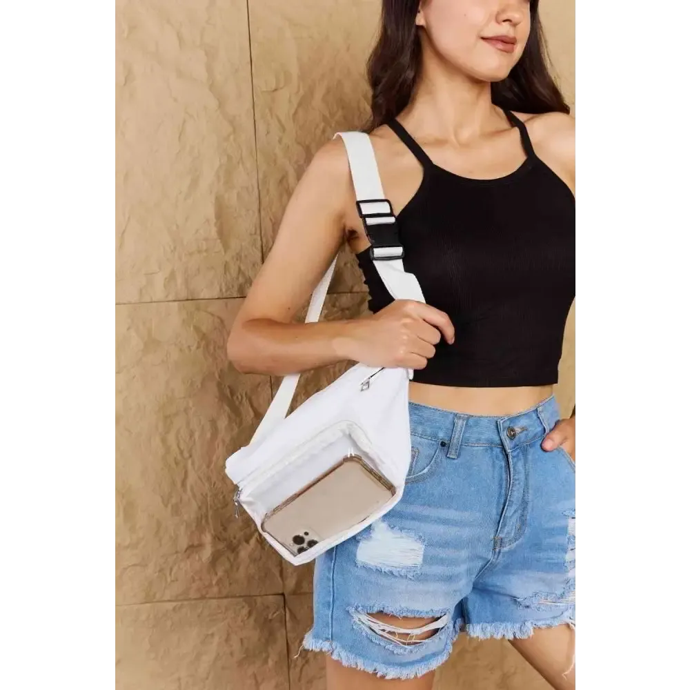 Y2K Clear Front Fanny Pack for Style and Security