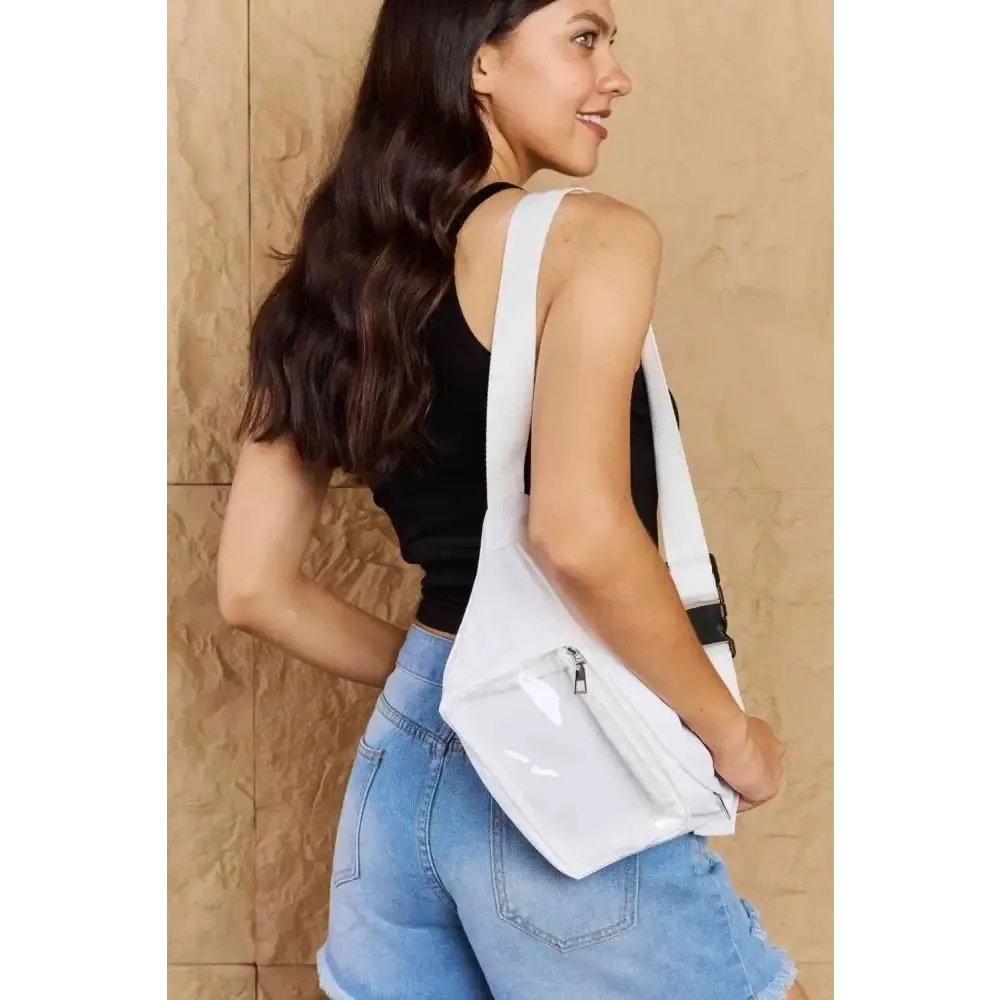Y2K Clear Front Fanny Pack for Style and Security