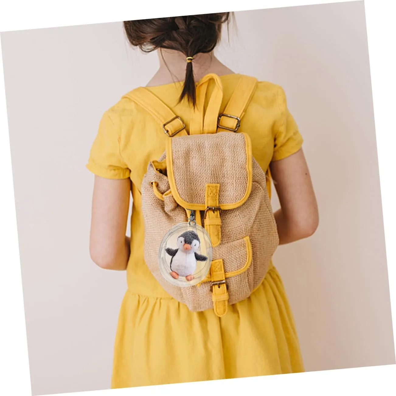 Yardwe 1set Portable Doll Storage Bag Display Case Hanging Holder for Figures and Collectibles Compact Design for Outdoor Use and Protection 3pcs