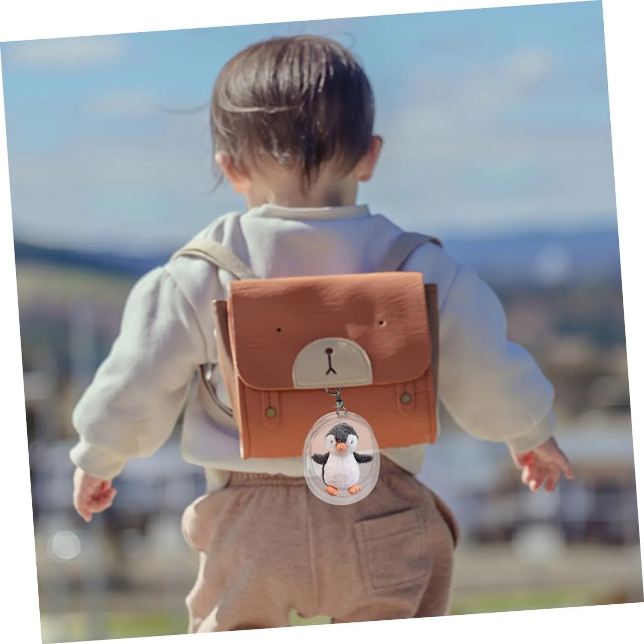 Yardwe 1set Portable Doll Storage Bag Display Case Hanging Holder for Figures and Collectibles Compact Design for Outdoor Use and Protection 3pcs