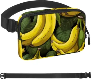 Yellow Banana-553 Crossbody Fanny Pack for Men&Women,Belt Bag for Travel Casual Walking Running Hiking Cycling, 1.5x9.0x5.9in/4x23x15cm