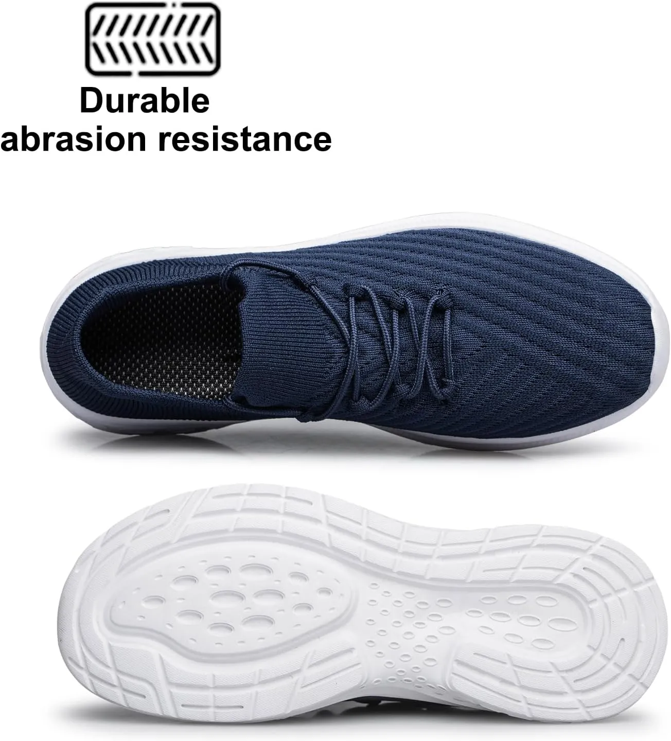 YHOON Mens Walking Shoes Slip on Casual Shoes Lightweight Workout Gym Tennis Shoes