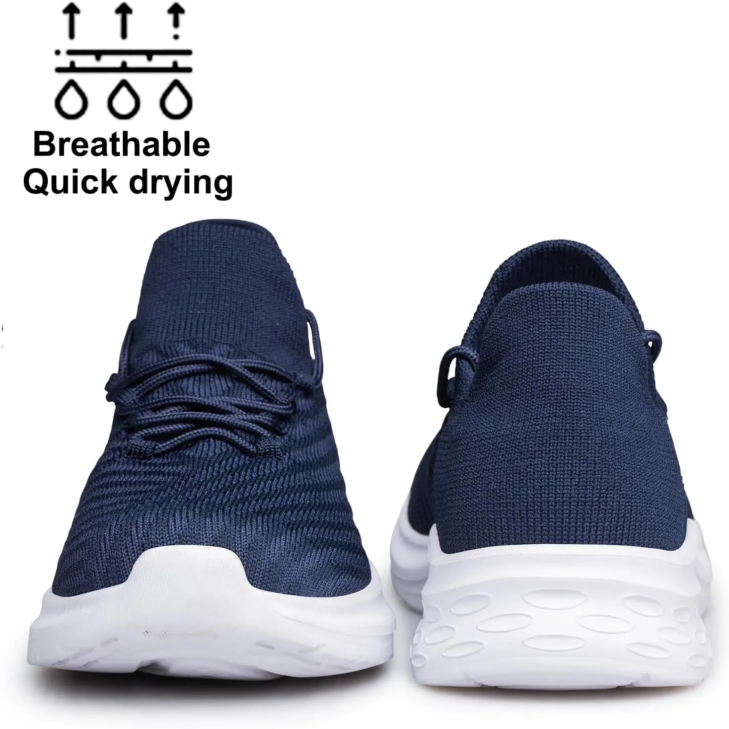 YHOON Mens Walking Shoes Slip on Casual Shoes Lightweight Workout Gym Tennis Shoes