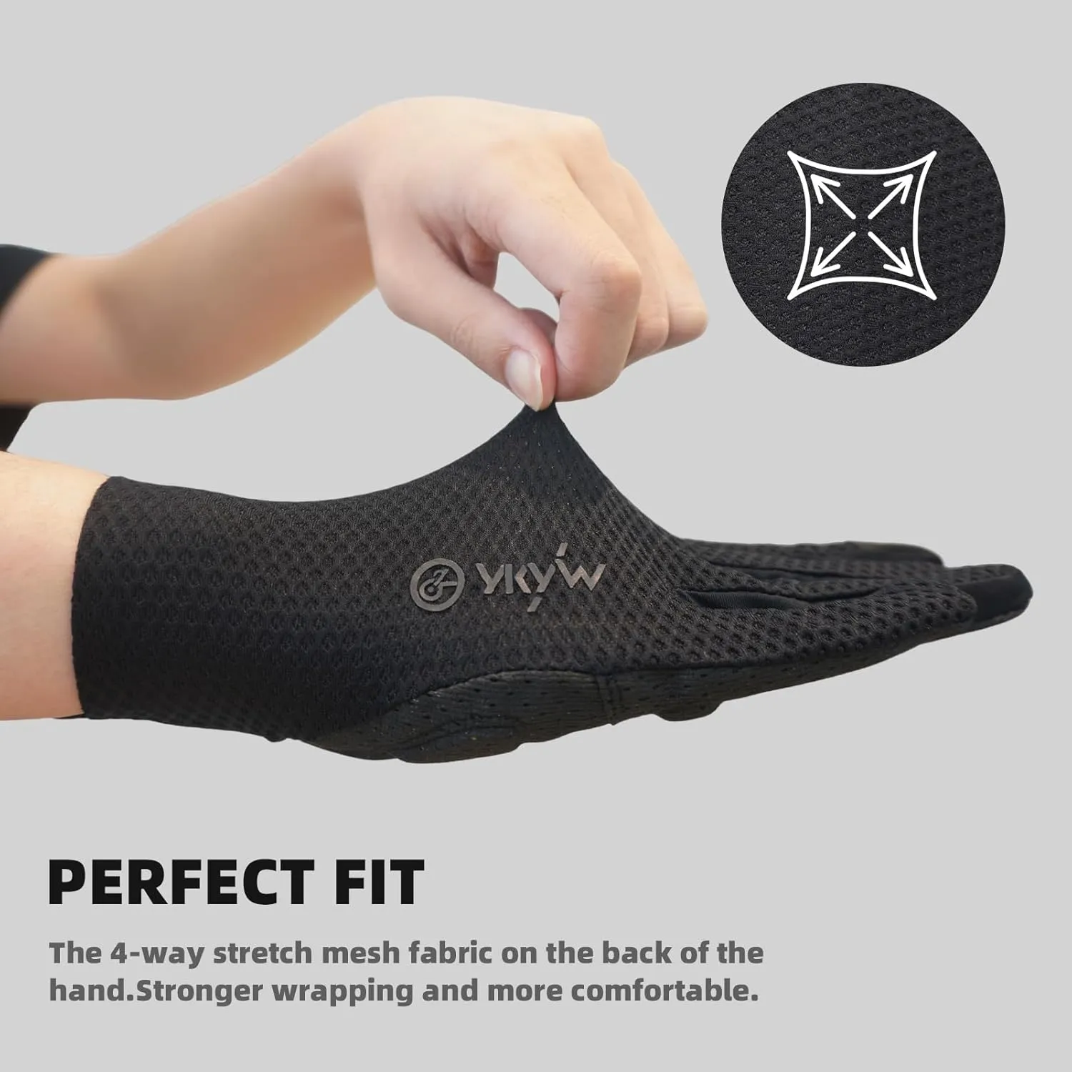 YKYWBIKE Cycling Gloves-Touch Screen Biker Gloves,Full Finger Mountain Bike Gloves,Shock-Absorbing MTB Bicycle Gloves for Men Women