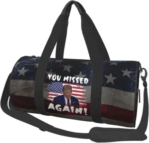 You Missed Again Duffel Bag Gym Bag Travel Sports Tote Large Foldable Beach Swim Yoga6