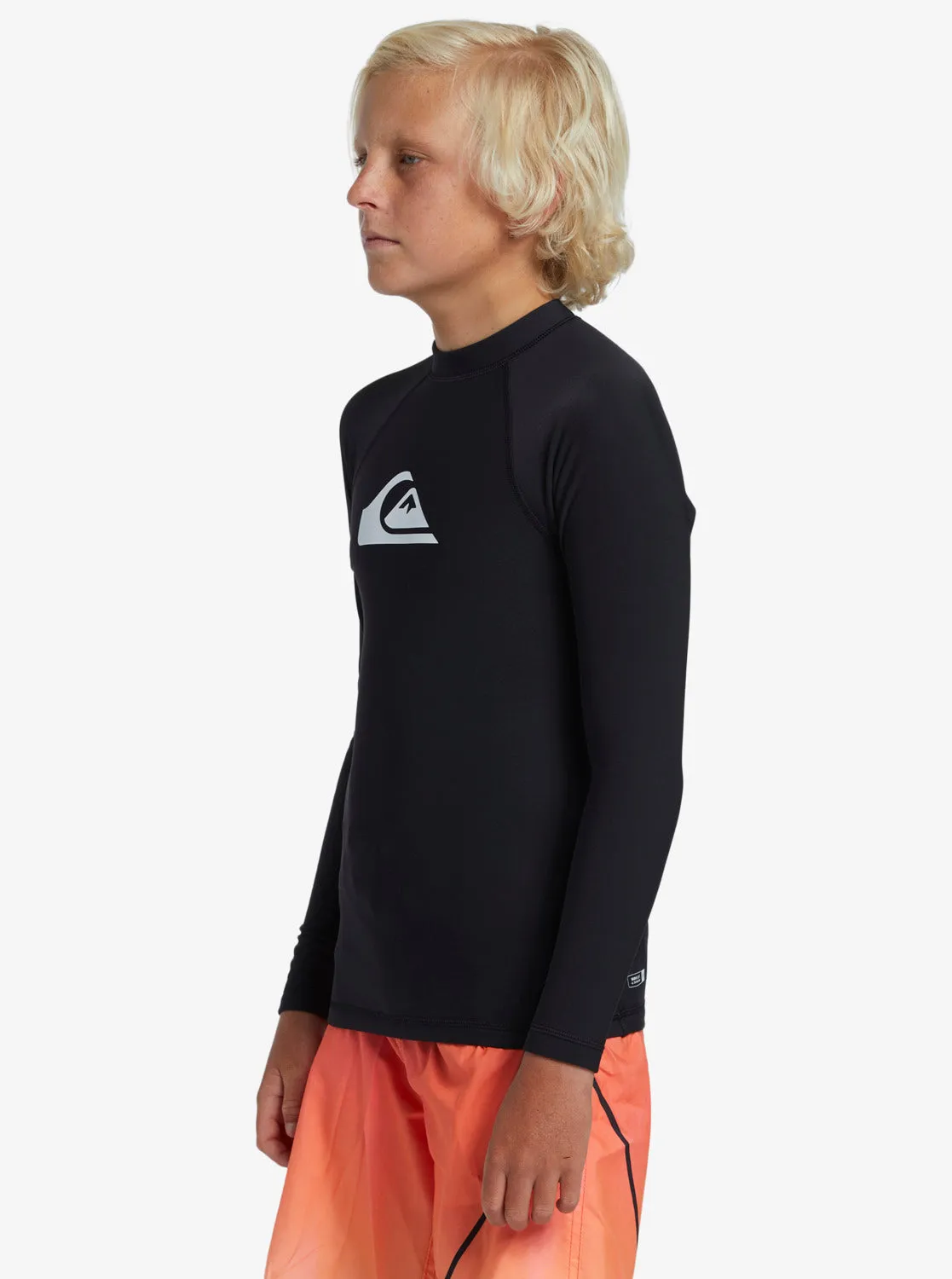 Youth Heater Long Sleeve Thermal Kids Rashie - Black