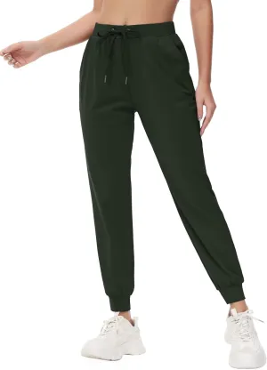 Yundobop Women's Joggers Pants Running Sweatpants with Pockets Drawstring Athletic Tapered Pants for Lounge,Yoga