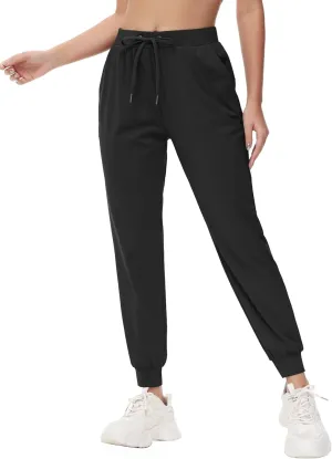 Yundobop Women's Joggers Pants Running Sweatpants with Pockets Drawstring Athletic Tapered Pants for Lounge,Yoga