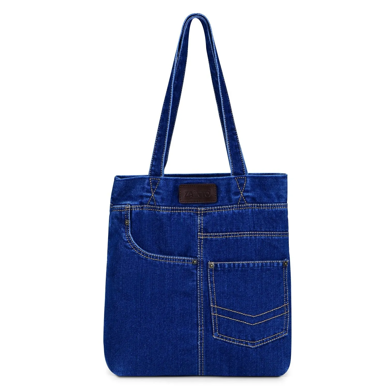 Zainto Denim Tote shopping bag for women