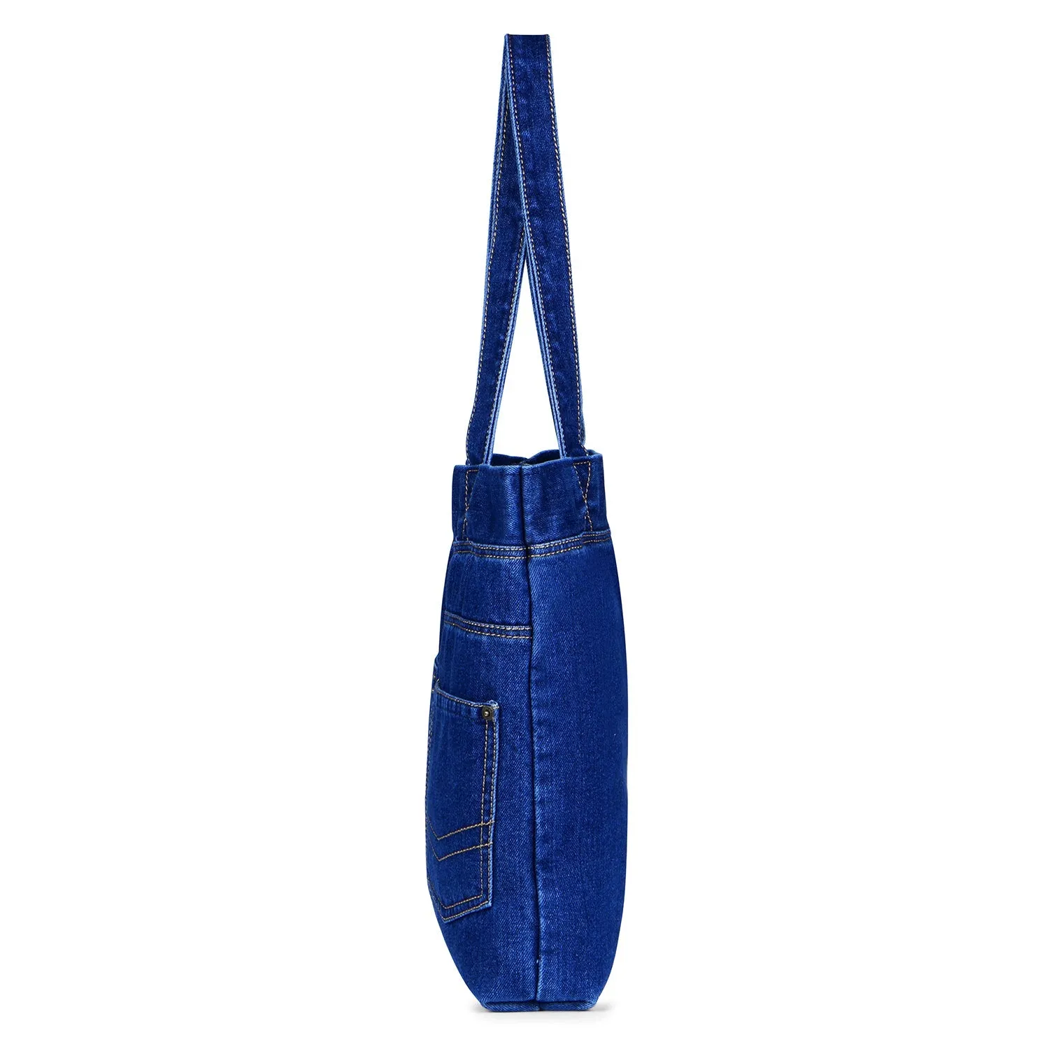 Zainto Denim Tote shopping bag for women