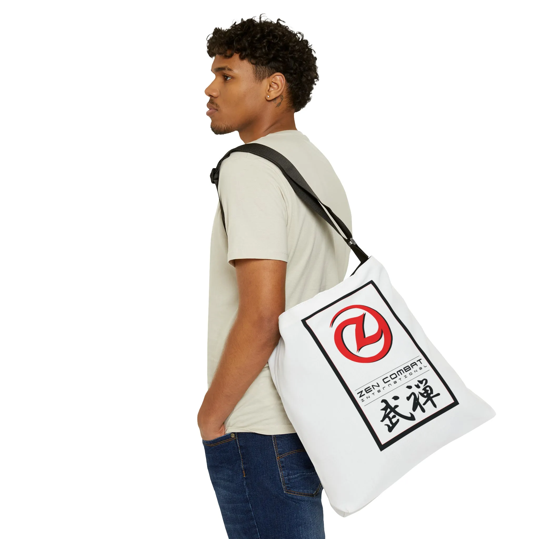 Zen Combat Adjustable Tote Bag - White