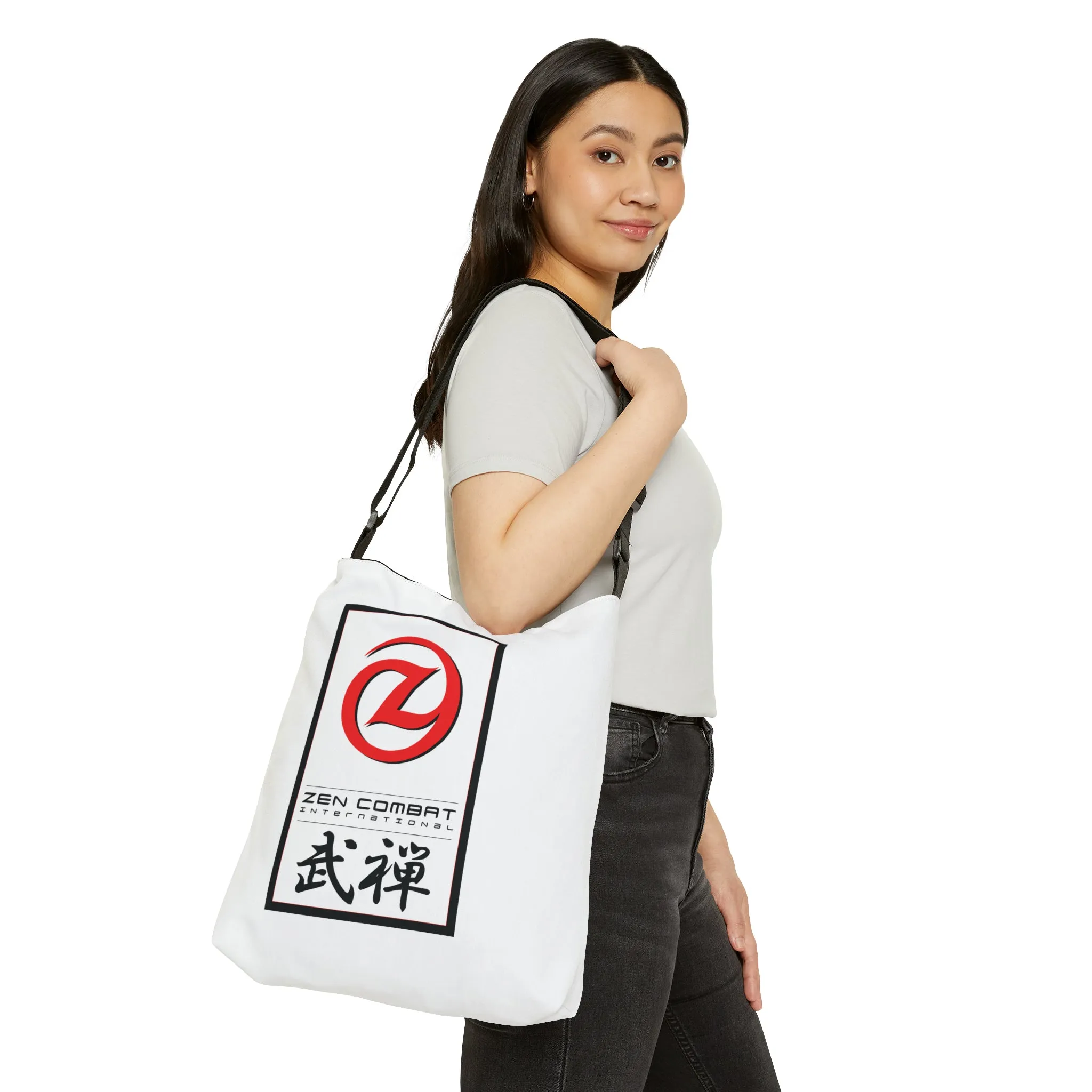 Zen Combat Adjustable Tote Bag - White