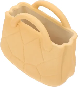 Zerodeko 1pc Ceramic Handbag Hydroponic Vase Unique Decorative Flower Vase for Home Office and Wedding Arrangements Premium Quality Chic Design Craftsmanship