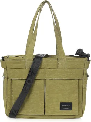 ZIMEGO Stylish Casual Business Laptop Tote Bag – Durable Travel Crossbody Shoulder Bag