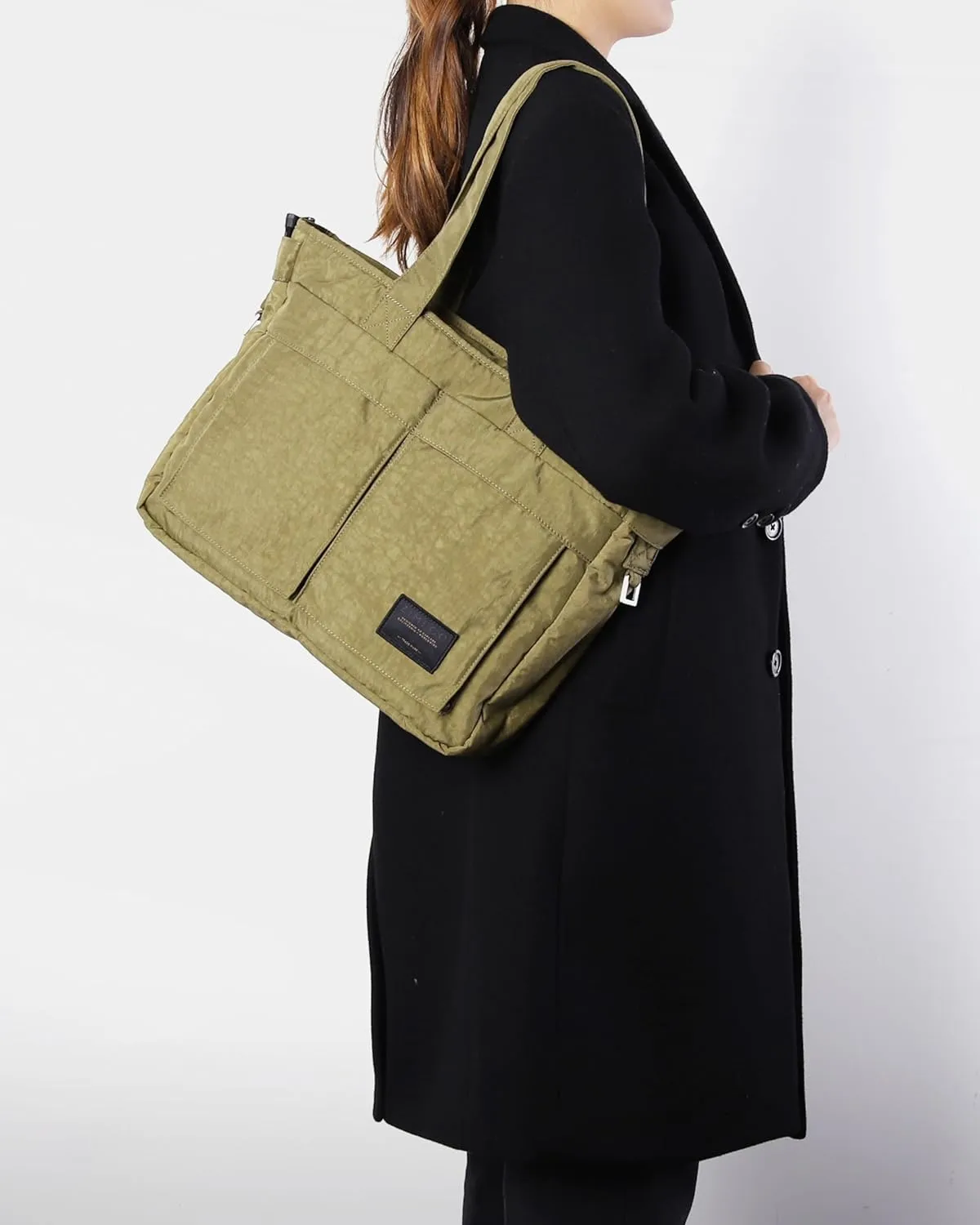 ZIMEGO Stylish Casual Business Laptop Tote Bag – Durable Travel Crossbody Shoulder Bag