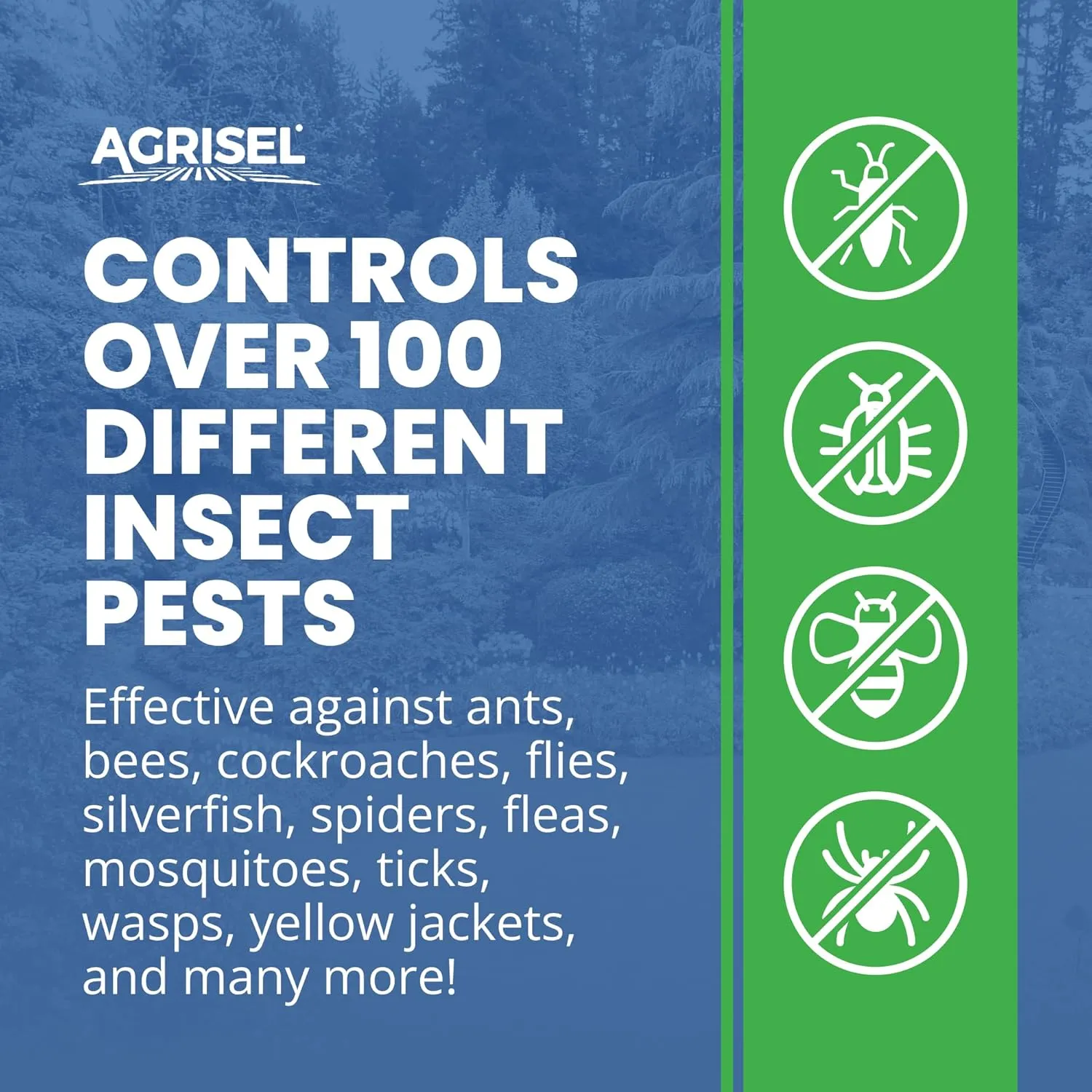 Zone Plus Insect & Pest Control, Broad Spectrum, for Indoor & Outdoor, Effective Against 100 Pests, Eco-Friendly, 3-Pack of Disposable is Included with Purchase, 16 Ounce