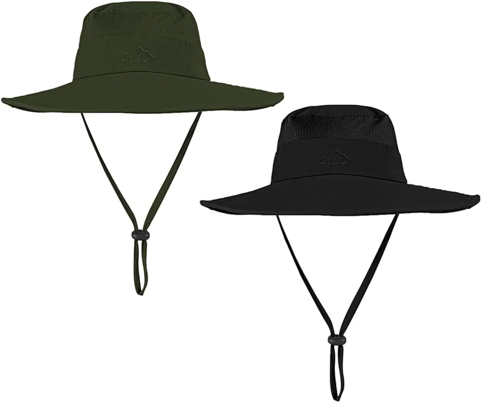 ZOORON Sun Hats for Men Women UPF 50  Bucket Hat UV Protection Boonie Hat for Fishing Hiking Garden Safari Beach